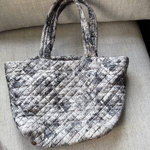 MZ Wallace Gray Quilted Tote